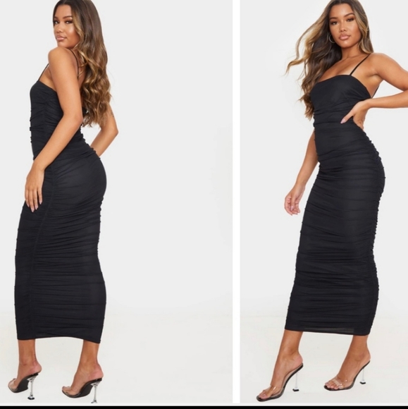 PrettyLittleThing Dresses & Skirts - Black maxi bodycon dress size 2 ,xs women's by pretty little things new …